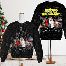 Load image into Gallery viewer, Personalized Couple Sweatshirt - 3D Love Galaxy Design - Valentine's Day Gifts AOP Products PopCulturePrints