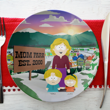 Load image into Gallery viewer, A Loving Tribute: Personalized Mom Park Ceramic Round Plate - Ideal Gift for Mom and Grandma Ceramic Round Plate PopCulturePrints