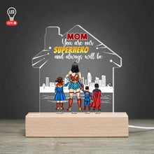 Load image into Gallery viewer, Superhero Mom Personalized LED Light Led Night Light PopCulturePrints