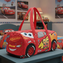 Load image into Gallery viewer, Personalized Car Theme Quilted Duffle Bag - Perfect Gift for Car Lovers Quilted Duffle Bag PopCulturePrints