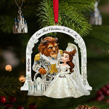 Load image into Gallery viewer, Celebrate Your Love: Personalized Couple's First Christmas Acrylic Ornament - Unique Gift for Friends, Family, and Loved Ones Ornament PopCulturePrints