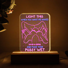 Load image into Gallery viewer, Custom LED Light for Couples - Personalize with Names Led Night Light PopCulturePrints
