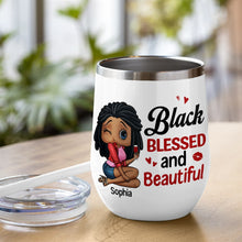 Load image into Gallery viewer, Empowered Black Woman Personalized Coffee Mug Coffee Mug PopCulturePrints