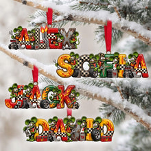 Load image into Gallery viewer, Fuel Their Passion - Vintage Speed Fans Name Art Ornament - Personalized Christmas Gift