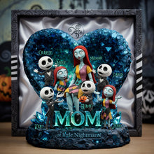 Load image into Gallery viewer, "Mommy of Little Nightmares, for the Scary Fun Mom" - Personalized Horror Mom and Kids Acrylic Plaque - Gift for Mom, Grandma, and Kids Shaped Plaques PopCulturePrints