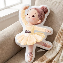 Load image into Gallery viewer, Dance Like a Star - Personalized Ballet Dancer Shaped Pillow Pillow PopCulturePrints
