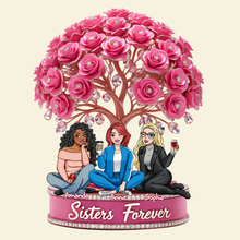 Load image into Gallery viewer, Sisters Forever Acrylic Plaque - A Personalized Gift for Beloved Sisters Shaped Plaques PopCulturePrints