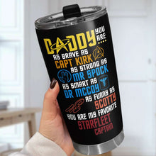 Load image into Gallery viewer, Space Explorer Personalized Daddy Tumbler Tumbler Cup PopCulturePrints