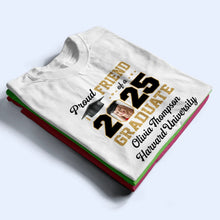 Load image into Gallery viewer, Proud Mom of a 2025 Graduate - Custom Personalized T-Shirt Gift for Moms, Graduates, College & High School Celebrations T-shirt PopCulturePrints