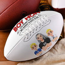 Load image into Gallery viewer, "Every Mom Deserves a Touchdown!" - Personalized American Football Gift for Mom, Customizable for Mother's Day, Perfect for Football Moms American Football PopCulturePrints
