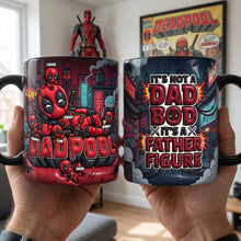 Load image into Gallery viewer, “It’s Not a Dad Bod, It’s a Father Figure” - Hero Dad Bod Accent Mug - Custom Gift for Dads, Grandpas & Father Figures Coffee Mug PopCulturePrints