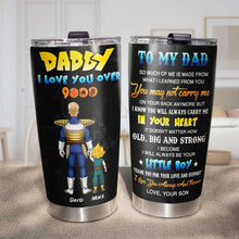 Load image into Gallery viewer, Dad, My Hero - Personalized Heroic Tumbler Tumbler Cup PopCulturePrints