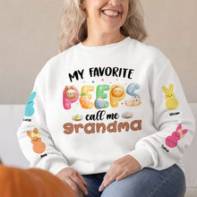 Load image into Gallery viewer, Custom Grandma 3D Shirt - My Favorite Peeps Call Me Grandma AOP Products PopCulturePrints