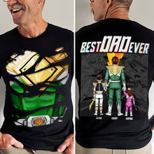 Load image into Gallery viewer, "Best Dad Ever! A Mighty Personalized Gift for Every Hero" - Personalized T-Shirt for Dad, Grandpa, and More Shirts PopCulturePrints