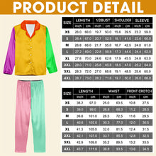 Load image into Gallery viewer, Colorful Ladyburg Patchwork Pajama Set - Personalize for Unique Comfort Pajama Set PopCulturePrints