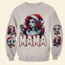 Load image into Gallery viewer, Custom Christmas Sweatshirt for Mom - Quirky Holiday Design AOP Products PopCulturePrints