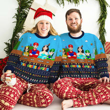 Load image into Gallery viewer, Personalized Cartoon Family Christmas Sweater - Retro Gaming Theme Ugly Christmas Sweater PopCulturePrints