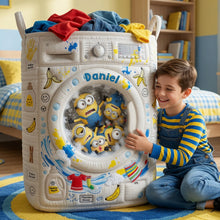 Load image into Gallery viewer, Messy Load Quilted Laundry Basket, Personalized Gifts 04qhlu100726 Laundry Basket PopCulturePrints