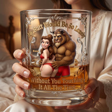 Load image into Gallery viewer, Naughty Fairytale Couple Round Glass - Personalized Gift For Couples 05OHLU290626 Glass PopCulturePrints
