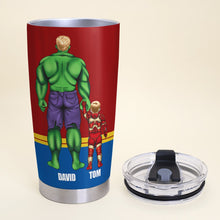 Load image into Gallery viewer, Super Dad Personalized Tumbler Tumbler Cup PopCulturePrints