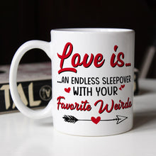 Load image into Gallery viewer, Personalized Coffee Mug - Endless Love Sleepover for Couples | Valentine's Day Gifts Coffee Mug PopCulturePrints