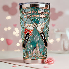 Load image into Gallery viewer, You Put the Happiness in My Ever After - Personalized Couple Tumbler Tumbler Cup PopCulturePrints