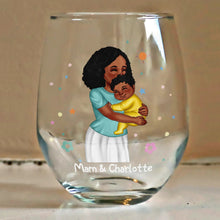 Load image into Gallery viewer, You're Doing A Great Job Mommy - Personalized Stemless Wine Glass for New Moms Wine Glass PopCulturePrints