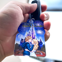 Load image into Gallery viewer, Personalized Happily Ever After Keychain for Couples Keychains PopCulturePrints
