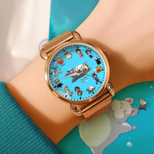 Load image into Gallery viewer, Cute Cartoon Mesh Strap Quartz Watch - Personalized Gift for Cartoon Lovers Quartz Watch PopCulturePrints
