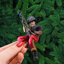 Load image into Gallery viewer, Personalized Firefighter Ornament - Custom Photo Keepsake Ornament PopCulturePrints