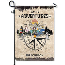 Load image into Gallery viewer, Family Adventures Camping - Personalized Flag Flag PopCulturePrints