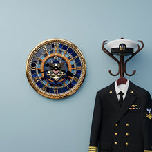 Load image into Gallery viewer, Legacy Of Strength Wall Clock - A Personalized Gift for Veterans Hanging Wall Clock PopCulturePrints