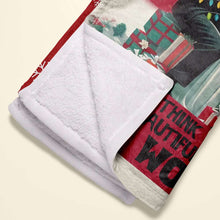 Load image into Gallery viewer, Personalized Christmas Couple Blanket - Frankenstein and Bride | Valentine's Day Gifts Blanket PopCulturePrints