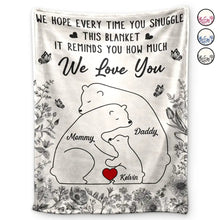 Load image into Gallery viewer, We Love You: A Heartwarming Reminder - Personalized Fleece Blanket for Families Fleece Blanket PopCulturePrints