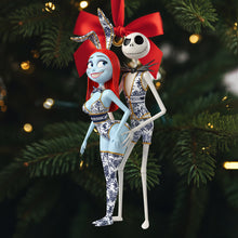 Load image into Gallery viewer, Celebrate Love with Laughter - Personalized Playful Couple Christmas Ornament Ornament PopCulturePrints