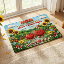 Load image into Gallery viewer, Mom, I Love You from My Head to-ma-toes - Personalized Doormat, Gift for Mom, Grandma Doormat PopCulturePrints