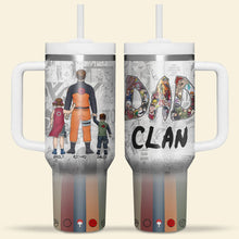 Load image into Gallery viewer, Personalized Anime Dad Tumbler - Custom Father's Day Gift Tumbler Cup PopCulturePrints