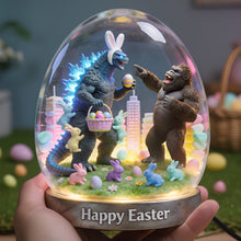 Load image into Gallery viewer, Happy Easter: Playful Glow Acrylic Light Box - Personalized Gift for Everyone Light Box PopCulturePrints