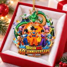 Load image into Gallery viewer, Celebrating 40 Years of Adventure - Personalized Dragon Ball Acrylic Ornament - Perfect Gift for Fans Ornament PopCulturePrints