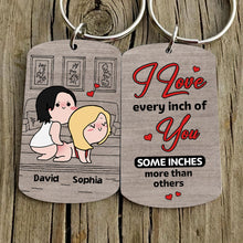 Load image into Gallery viewer, Personalized Naughty Couple Keychain - Custom Couple Gift Keychains PopCulturePrints