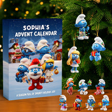 Load image into Gallery viewer, Sophia's Advent Calendar – A Smurfy Season of Joy | Personalized Christmas Gift Advent Calendar PopCulturePrints