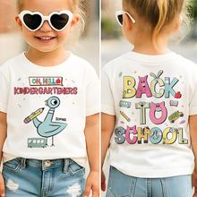 Load image into Gallery viewer, Oh Hello Kindergarteners! - Personalized Back To School Kid Shirt Shirts PopCulturePrints