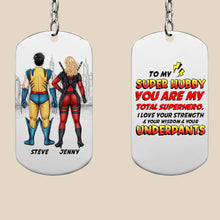 Load image into Gallery viewer, Superhero Couple Personalized Keychain - Unique Valentine's Day Gifts for Couples Keychains PopCulturePrints