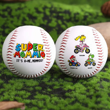 Load image into Gallery viewer, "Super Mom! Celebrate Motherhood with Custom Baseball Gift" - Personalized Baseball for Mom and Grandma Baseball PopCulturePrints