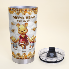 Load image into Gallery viewer, Mama Bear Love: Custom Tumbler for Mom - Perfect Personalized Gift Tumbler Cup PopCulturePrints