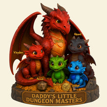 Load image into Gallery viewer, “Dragons Make the Best Dads” - Personalized Dragon Dad Acrylic Plaque - Custom Gift for Fathers, Grandfathers & Dads Shaped Plaques PopCulturePrints