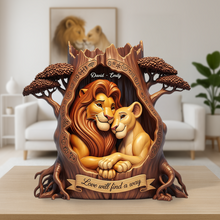 Load image into Gallery viewer, Love Will Find a Way - Personalized Couple Acrylic Plaque Shaped Plaques PopCulturePrints