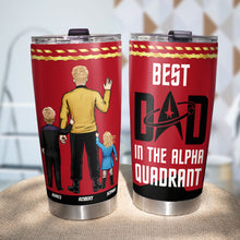 Load image into Gallery viewer, Best Dad in the Alpha Quadrant Personalized Tumbler Tumbler Cup PopCulturePrints