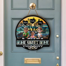 Load image into Gallery viewer, Home Sweet Home Family - Personalized Custom Shaped Wood Sign for Every Family Member Wood Shaped Sign PopCulturePrints