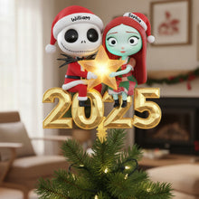 Load image into Gallery viewer, Lovely Christmas Tree Topper - Personalized Gift for Couples Ornament PopCulturePrints